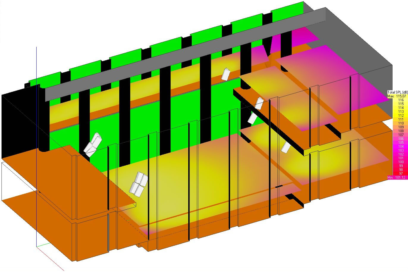Acoustic calculation and architectural acoustics