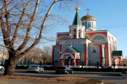 Grado-Abakansky Temple in honor of the Equal-to-the-Apostles Constantine and Helena in the city of Abakan
