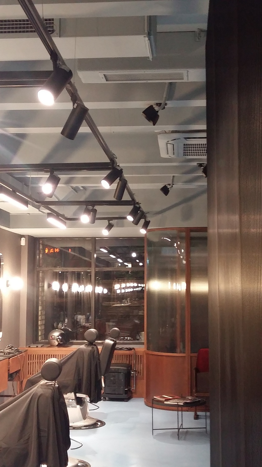 Installation of sound equipment for broadcasting background music
